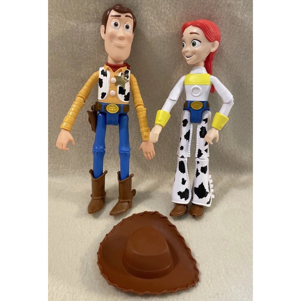 Toy Story Disney Pixar 8.5 Jessie and Woody With 1 Hat Poseable Mattel 2017